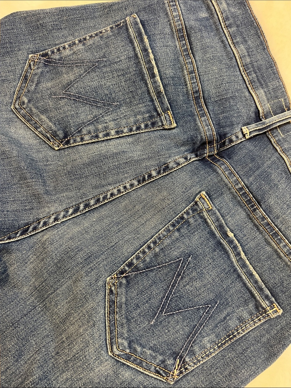 MOTHER The Swooner Roller Crop Fray High Waisted Wide Leg Jeans Size 27 - Picture 7 of 16